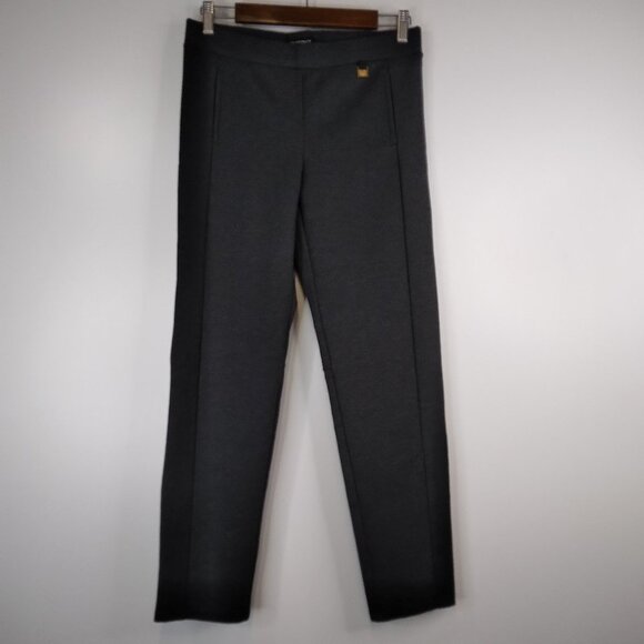 Ellen Tracy Stretch Gray Pull on Pants Size M - Picture 1 of 12